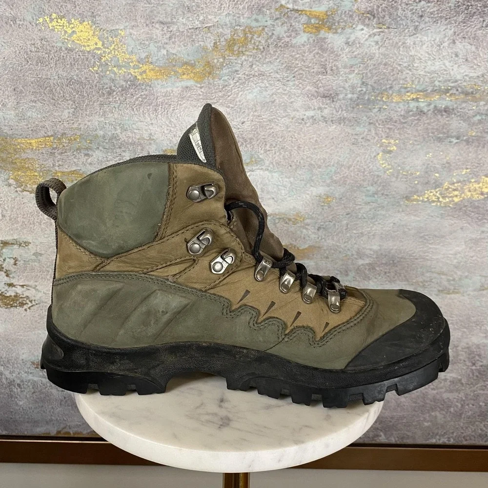Montrail Boots Mens Size 10.5 Brown Nubuck Vibram Waterproof Hiking Snow Ankle